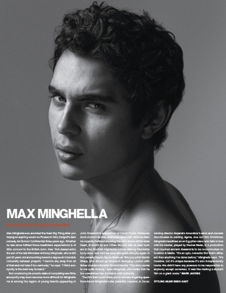  k> 英国男演员max minghella ,蛮有自己味道的.