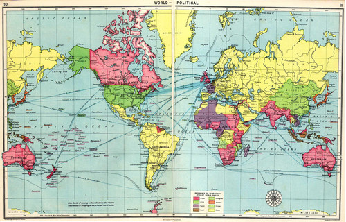 世界地图[1924年英国版]+–+Mtime时光网