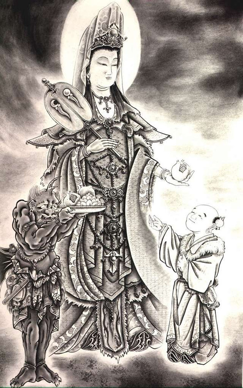 日本鬼怪纹身图案内容图片分享